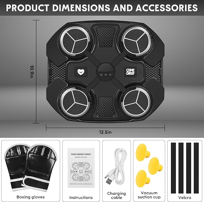 Music Boxing Machine For Kids Rechargeable Boxing Machine